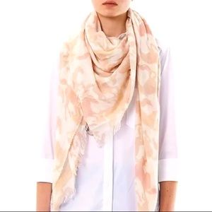 Stella McCartney pink horse print scarf